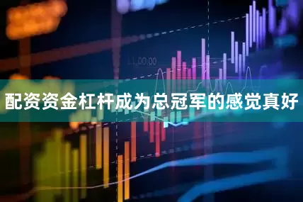 配资资金杠杆成为总冠军的感觉真好