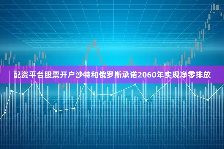 配资平台股票开户沙特和俄罗斯承诺2060年实现净零排放